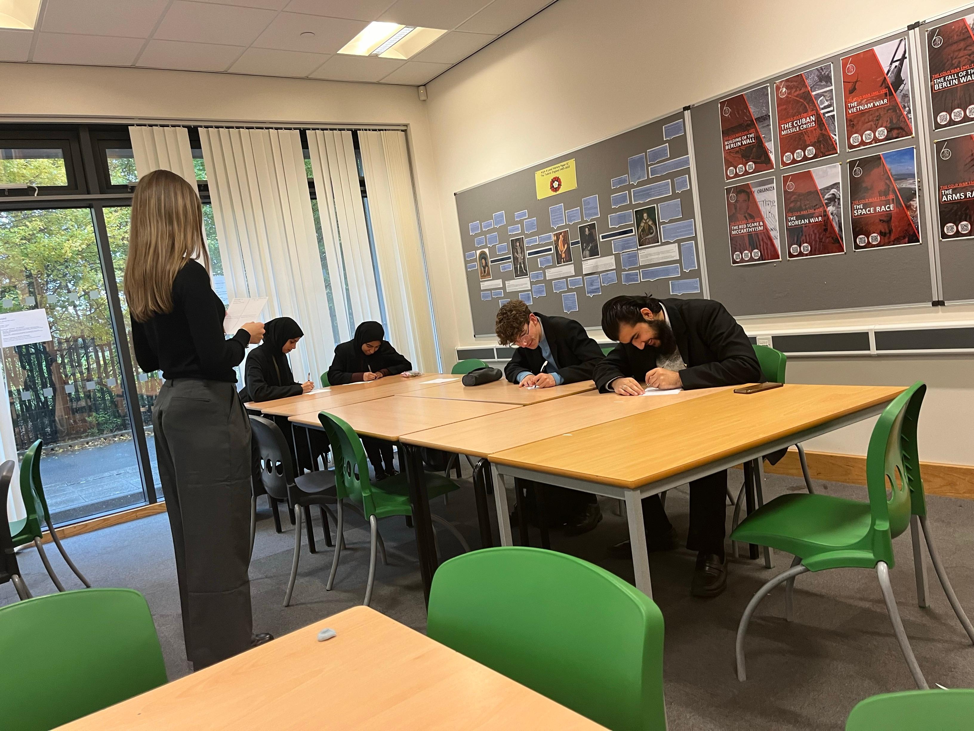 Ally teaching 6th formers