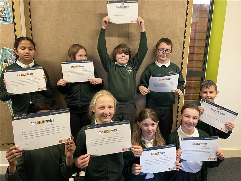 students certificate ABDC pledge