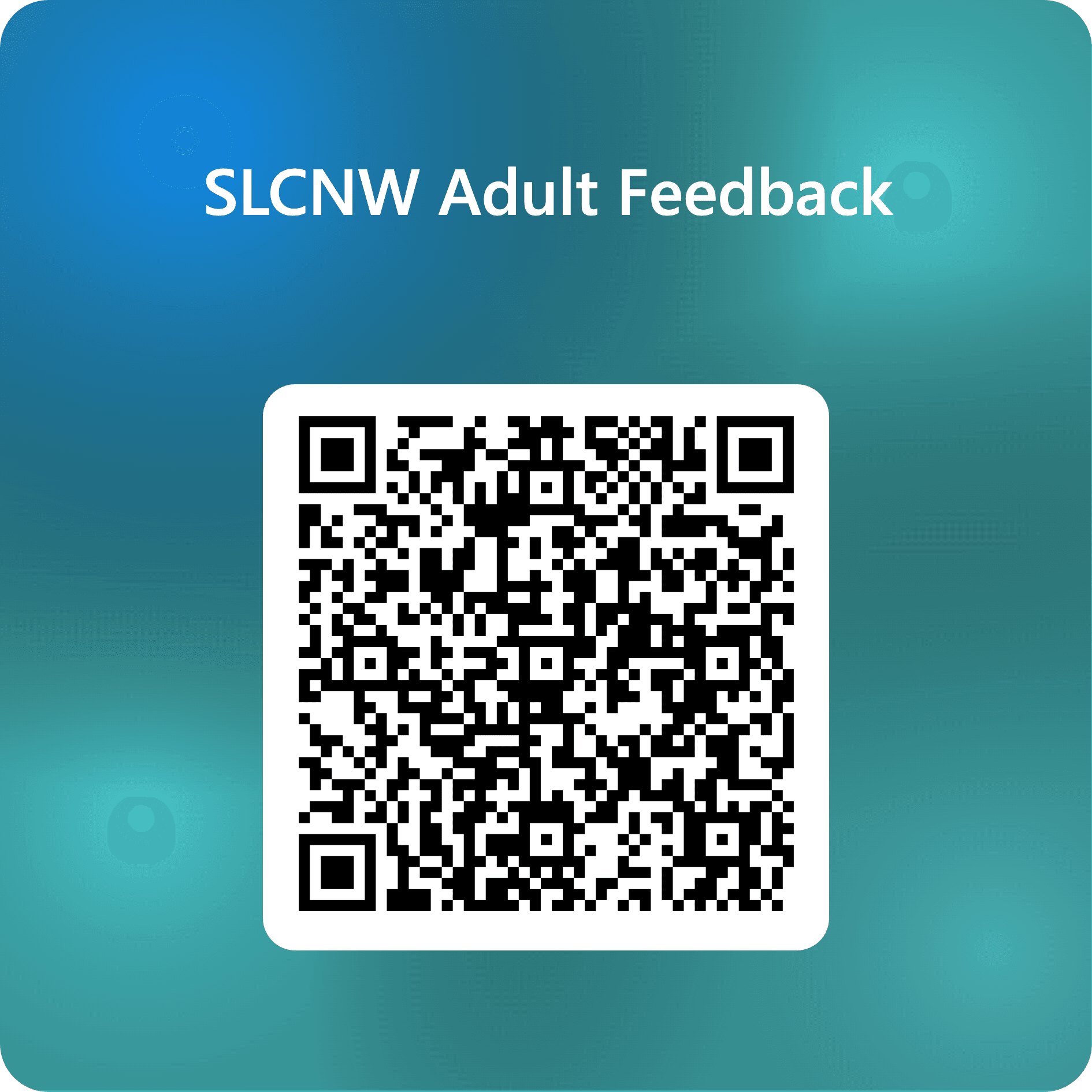 SLCNW Adult Feedback QR