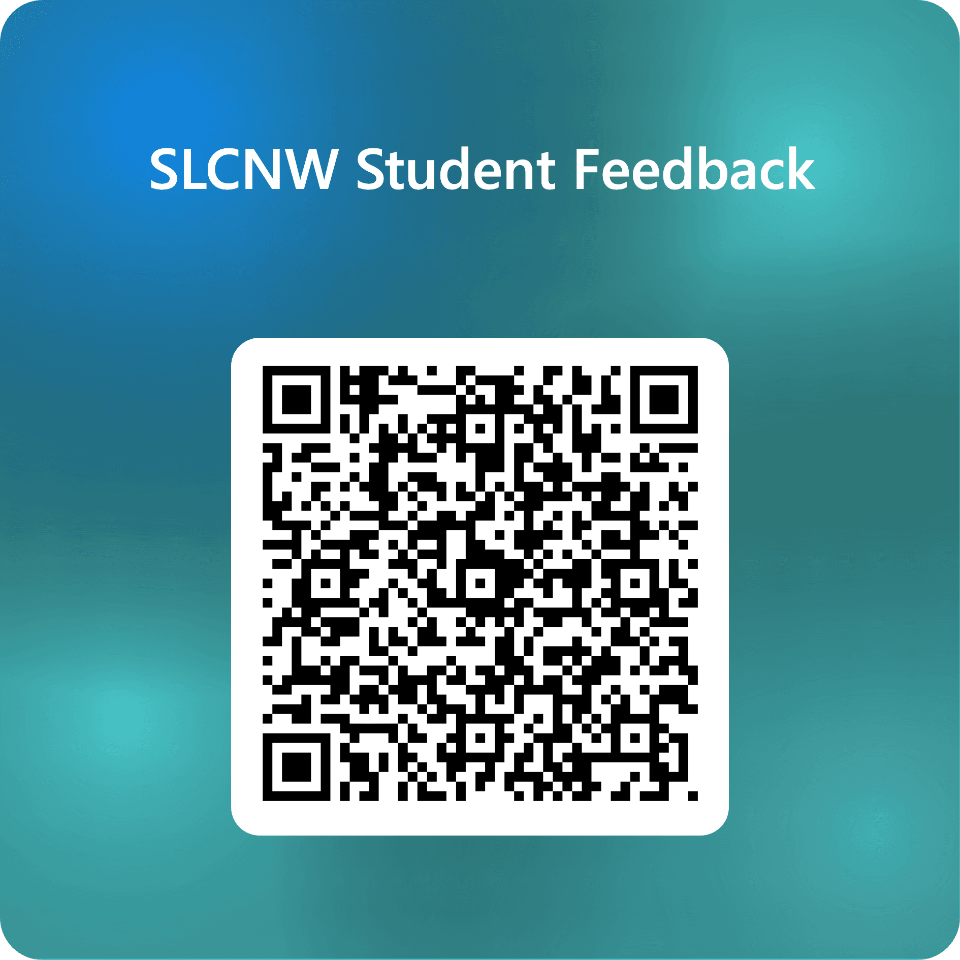 SLCNW Student Feedback QR